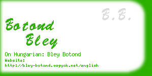 botond bley business card